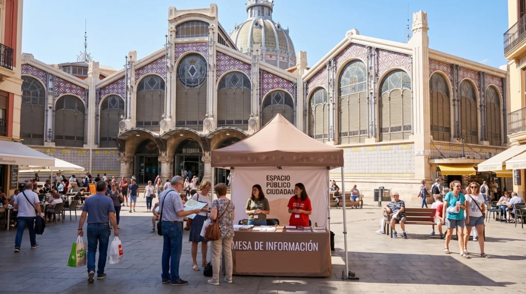 Mercados y plazas: donde la ciudadanía está cada día.
