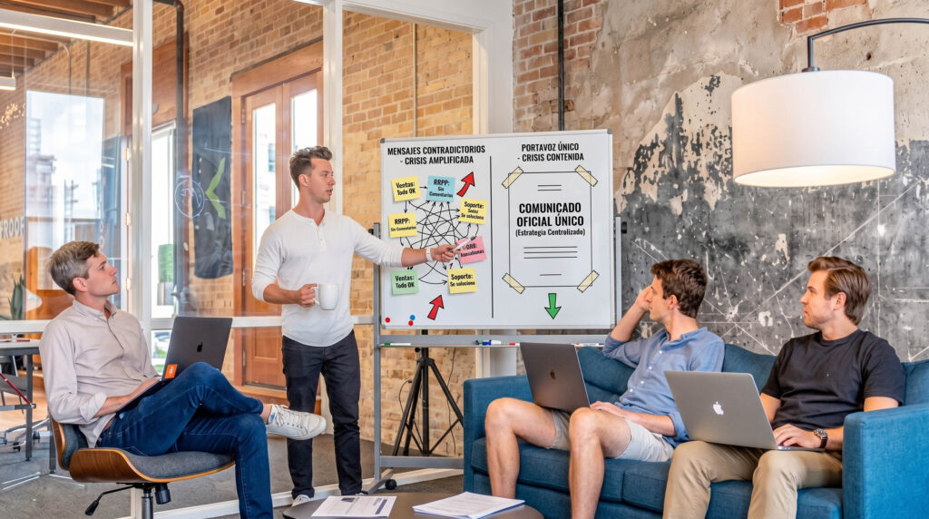 El portavoz único evita mensajes contradictorios que amplifican la crisis